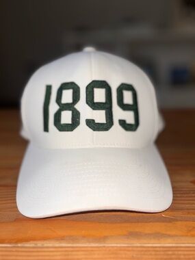 G/FORE 1899 Golf Hat White Green Perforated 110 Flexfit Tech Snapback Cap